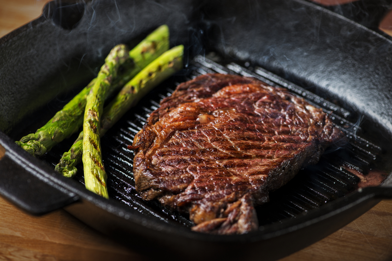 Hot Grilled Steak.